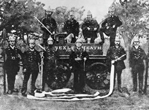 Brass Collection: Crew of the Bexleyheath Fire Brigade, Kent
