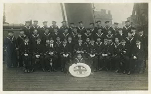 Crew on board HMS Atalanta