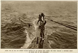 Torpedoed Gallery: Crew of a British C Class submarine 1916