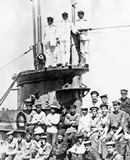 Gallipoli Prints: Crew of HMS E11 submarine, WW1
