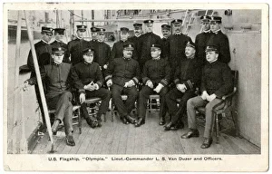 Relaxed Gallery: Crew members, US Olympia, flagship cruiser