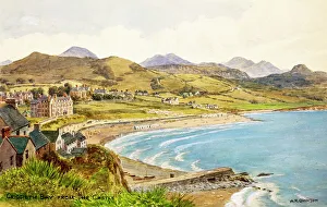 Llyn Prints: Criccieth Bay from the Castle, Llyn Peninsula, Gwynedd, Wale