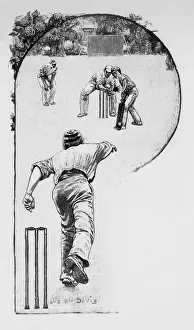 Batsman Prints: Cricket Crafty Bowling
