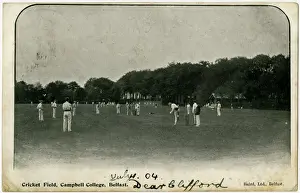 Bowling Prints: Cricket Field, Campbell College, Belfast, Northern Ireland