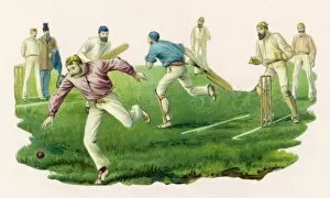 Cricket Collection: Cricket / Going for a Run