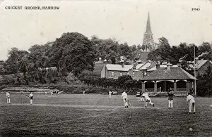 New Images July 2020 Prints: The Cricket Ground, Harrow School, Middlesex