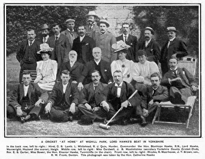 Images Dated 7th December 2017: A cricket at home at Wighill Park, 1901