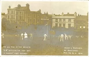 Images Dated 17th August 2017: Cricket, Kent v Sussex at Hastings, August 1904