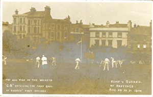 Images Dated 17th August 2017: Cricket, Kent v Sussex at Hastings, August 1904