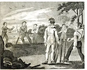 Batsman Prints: Cricket match