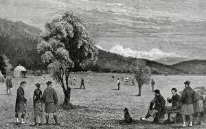 Abergeldie Gallery: Cricket Match at Balmoral, Abergeldie v Balmoral, 1880