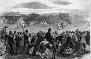 Cricket match England v NSW at Lords in 1863