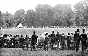Eton Collection: Cricket match at Eton School