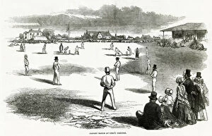Cricket match at Lords Grounds 1846