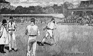 Batsmen Prints: Cricket Match, MCC v Australia 1884