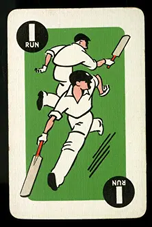 Bats Prints: Cricket - Run-It-Out card game - 1 Run