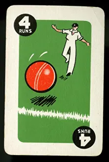 Runs Prints: Cricket - Run-It-Out card game - 4 Runs
