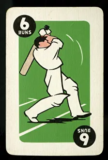 Runs Prints: Cricket - Run-It-Out card game - 6 Runs