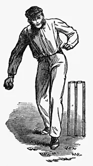Stumps Prints: Cricket The Underhand Bowling Technique