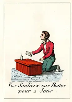 Shoeshine Prints: Cries of Paris - shoeshine boy