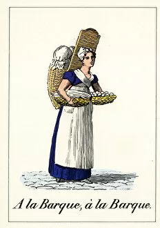 Cries of Paris - street trader with baskets