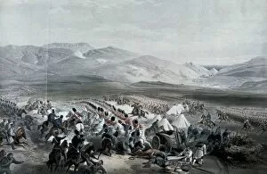 Litographies Gallery: Crimean War, 1853-1856. Battle of Balaklava on 25