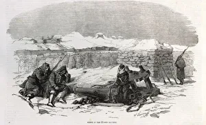 Images Dated 21st May 2020: Crimean War - the 21-gun battery before Sebastopol