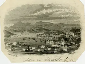 Explosions Prints: Crimean War, attack on Sebastopol