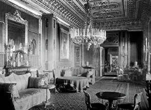 Crimson Prints: Crimson Drawing Room, Windsor Castle, Victorian period