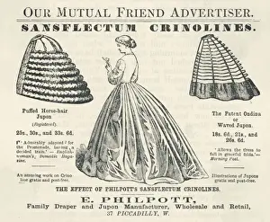 Crinoline Prints: Crinoline Advert. 1864