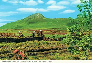 Hinde Prints: Croagh Patrick, showing Pilgrims Way, Westport, County Mayo