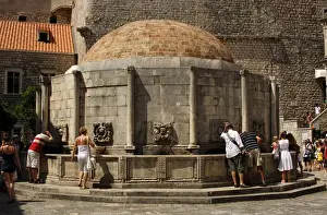 Croatia. Dubrovnik. Onofrios Fountain