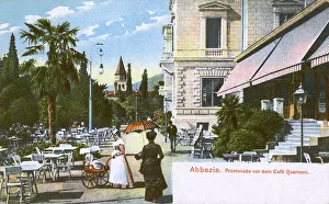 Abbazia Gallery: Croatia, Opatja - Promenade and Cafe Quarnero