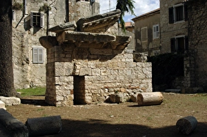 Images Dated 2nd September 2007: Croatia. Porec. Roman Temple