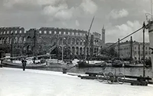 Croatia - Pula - The Roman Amphitheatre. The Arena is the only remaining Roman amphitheatre