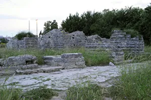 Dalmatia Prints: Croatia, Solin. Ancient city of Salona. Archaeological ruins