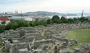 Dalmatia Prints: Croatia, Solin. City of Salona. The amphitheatre ruins