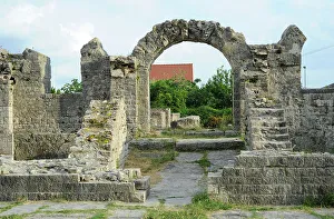 Dalmatia Prints: Croatia, Solin. City of Salona. Ruins of the amphitheatre
