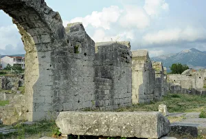 Dalmatia Prints: Croatia, Solin. City of Salona. Ruins of the amphitheatre