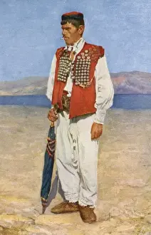 Linen Prints: Croatia - Traditional National Costume (6 / 8)