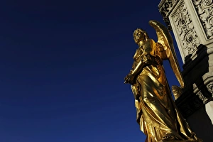 Spiritual Collection: Croatia. Zagreb. Holy Marys column with angels and fountain