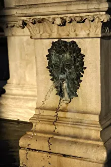 Croatia. Zagreb. Holy Marys column with angels and fountain