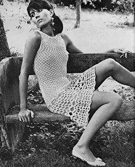 Sleeveless Prints: Crochet moonray dress by Clobber, 1966