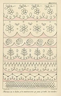 Tulle Prints: Crochet patterns for gauze or tulle