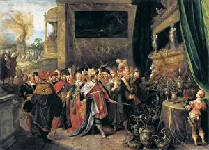 Treasures Prints: Croesus shows his treasures to Solon