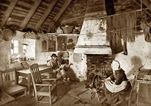 Crofters cottage, Shetland Isles early 1900's