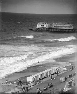 Huts Collection: Cromer Beach 1930S