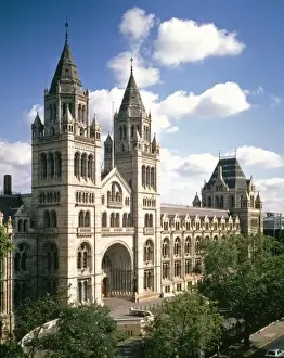 Cromwell Road Prints: The Cromwell Road facade of the Natural History Museum, Lond
