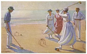 Croquet on the Beach