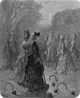 Croquet Gallery: Croquet at Night 1870